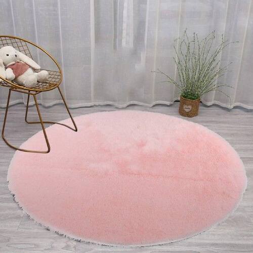 Super Soft Rabbit Faux Fur Plush Area Rug Nursery Plush