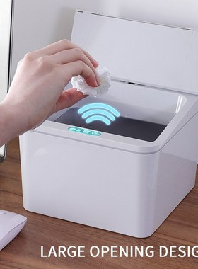 USB Rechargeable Waste Bins Rubbish Automatic Touchless Sma