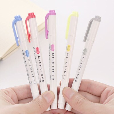 Japanese stationery zebra Mild liner double headed fluoresce