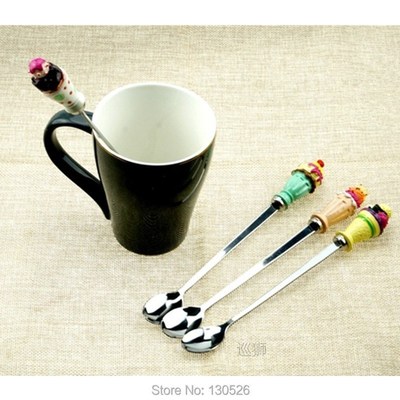 4PcsCoffee Spoon Teaspoon Condiment Sugar Measuring Fashion