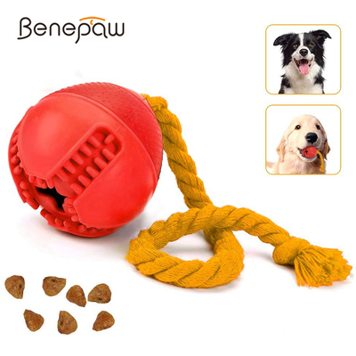 Benepaw Strong Rope Dog Toys Interactive Nontoxic Rubber