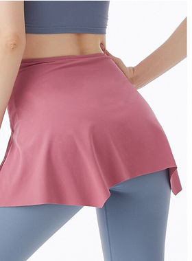 New Sports Hip Cover Skirt Yoga Shawl Women Knotted Running