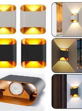 Led Wall Lamp Outdoor Waterproof Up And Down Luminous Lighti