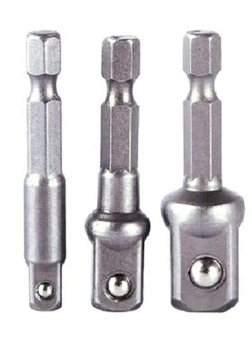 drill adapter 1/4 3/8 1/2 Steel Drill Socket Adapter Set Hex