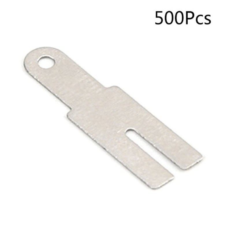 7XEA 500 Pieces Protective Plate Nickel Sheet Improve Work E