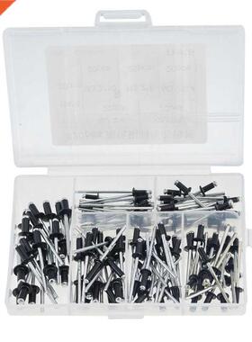 120PCS/Box Black M2.4-M4 M3.0 M3.2 Aluminium Blind Rivets Na