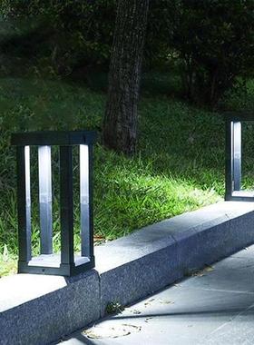 Solar Outdoor Patio Floor Lamp Landscape Path Lights with 3