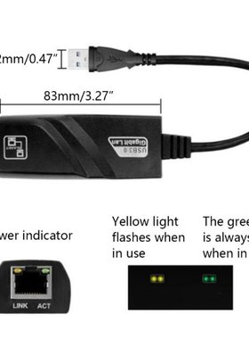 Stable Transmission Network Card Universal USB 3.0 to RJ45 L