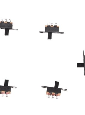 5 Pcs 50V 0.5A 3 Pin 2 Position On/OFF 1P2T SPDT Slide Switc