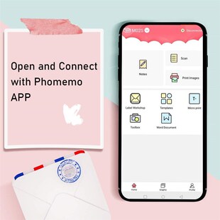 Phomemo M02S Mini Bluetooth Pocket Printer, 300dpi hermal Pr