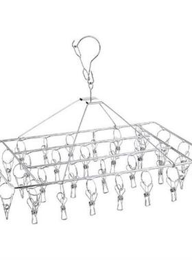 Sock Drying Rack Shoe Insoles With 36 Pegs Balcony Foldable