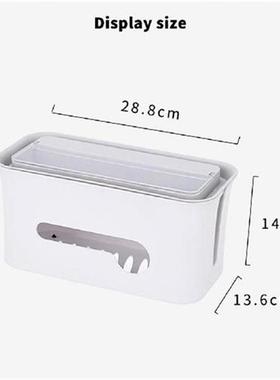 Cable Storage Box Power Strip Cover Hollow Socket Container