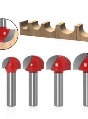 1/5PC 8mm Shank Corner Rouding Router Bit 12/16/19/22/25mm R