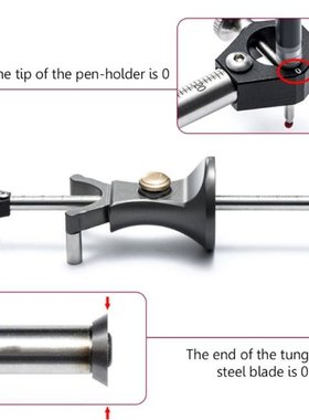 Carpenter Straight Line Arc Curve Scriber Parallel Wheel Mar