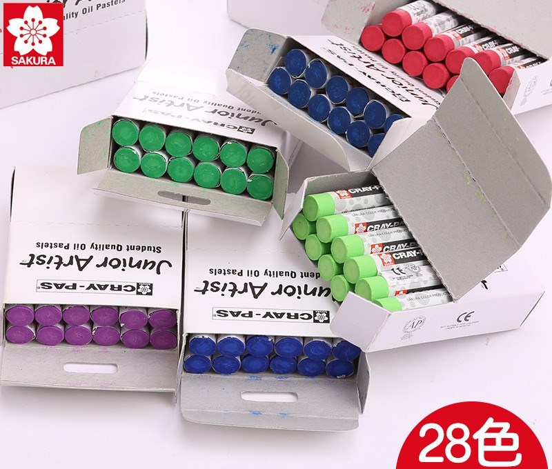 12pcs  Cray-pas Junior Artist Oil Painting Stick Oily Safe N
