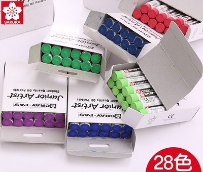 12pcs  Cray-pas Junior Artist Oil Painting Stick Oily Safe N