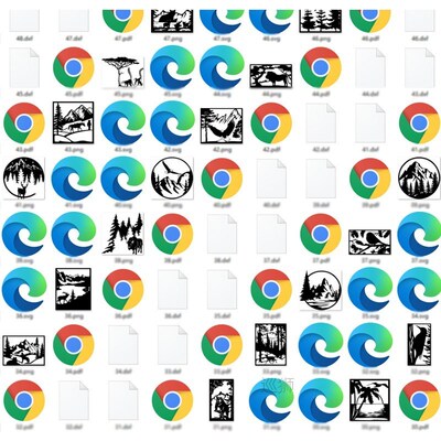 67 Wildlife Forest Scene Vector Pattern Drawings for CNC Las