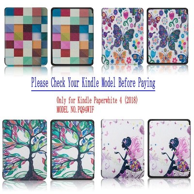 Smart Cover Painted Case for amazon Kindle Paperwhite 4 for