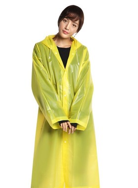 Wo Raincoat  Black Rain Clothes covers Impermeable Rainwear