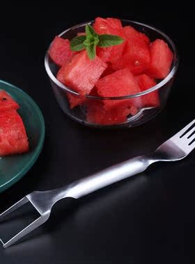 Multifunctional Watermelon Fork Slicer Summer Fruit Cutter