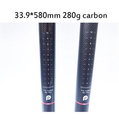 Litepro 33.9*580mm/550mm carbon fibre bicycle seatpost for 4