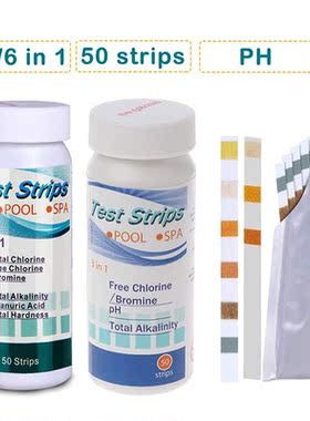 Swimming Pool Test Paper Residual Chlorine PH Value Alkalini