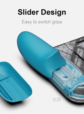 GripCase Crystal with Replaceable Grips Transparent Protecti