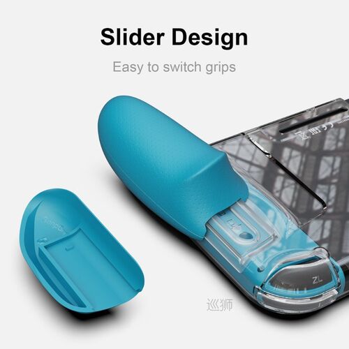 GripCase Crystal with Replaceable Grips Transparent Protecti