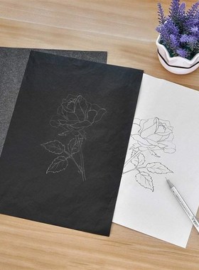 100pcs Transfer Paper Graphite Carbon Tracing Paper Painting