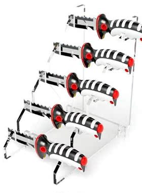 5-Slot Knives Display Stand 5 Slots Clear Knives Display