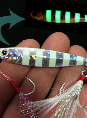 Fishing Glow Jigs 15g/6cm 7g/10g/20g/25g Jigbait Lure Shore