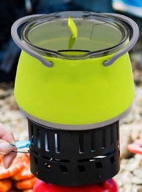 1L Portable Silicone Kettle Collapsible Boiler Outdoor Folda