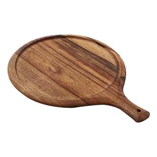 Wooden Pizza Tray Round Pizza Board With Handle Pizza Stone