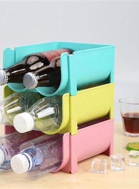 Beverage Drink Storage Rack Overlap Refrigerator Rack Shelf