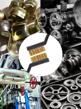 12PCS 7inch Mini Steel Brass Wire Brush Paint Rust Remover f