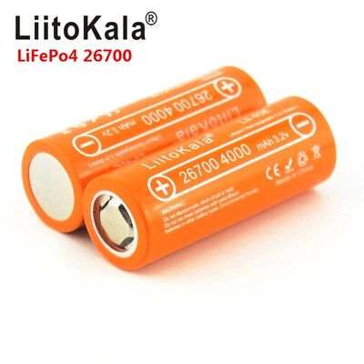 Lii-40E Lifepo4 26700 3.2v 4000mah rechargeable battery lith