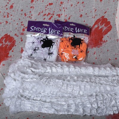 Halloween decorations spider cotton ghost festival bar