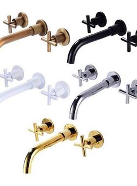 Zinc Alloy Bathtub Faucet Double Handle Bathroom Fixtures