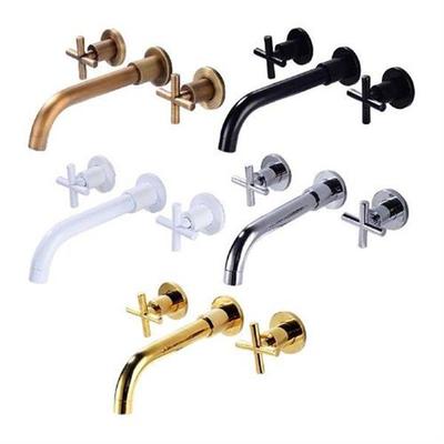 Zinc Alloy Bathtub Faucet Double Handle Bathroom Fixtures