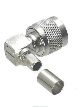 1Pcs Connector N Male Plug Right angle Crimp RG5 RG6 LMR300
