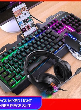 V2 Gaming Keyboard Mouse Headset Set Mechanical Feel Game 10