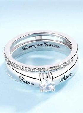 Xiaojing 925 Sterling Silver Custom Birthstone Engraved Nam