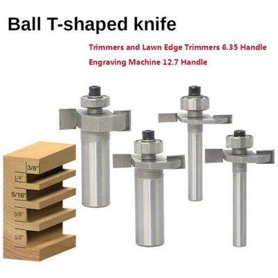 1Pcs 1/4 1/2Shank High Quality T Type Biscuit Joint Slot