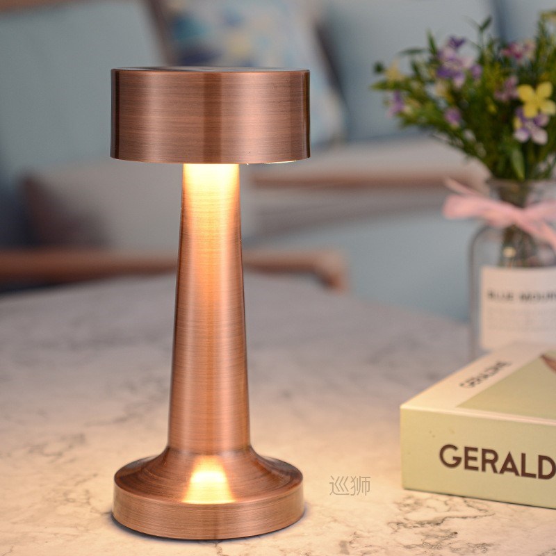 Retro Bar Coffee Table Lamp LED Desktop Night Light Recharge