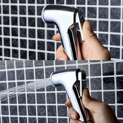 Hand Held Bidet Sprayer Set Pet Shower Hose Holder Toilet Ba