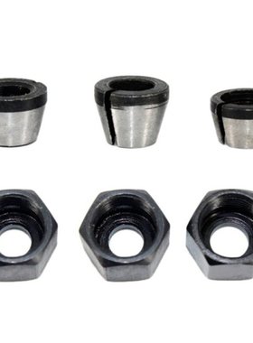 3 Pcs Router Collet Set Chuck Heads Adapter for Drills Engra