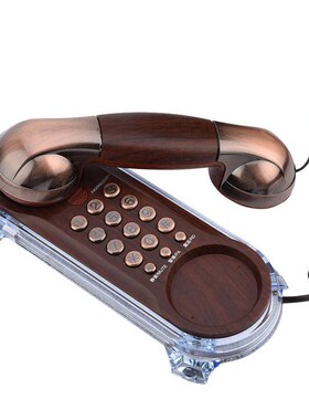 Retro Landline 2 in 1 Wired Desktop Telephone and Wall Mount