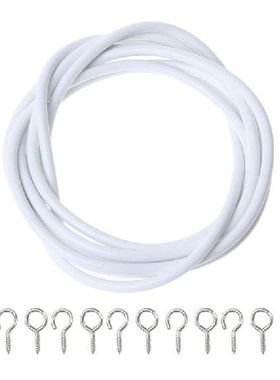 Net Hang 4m Curtain Wire Window Cord Cable String Set With