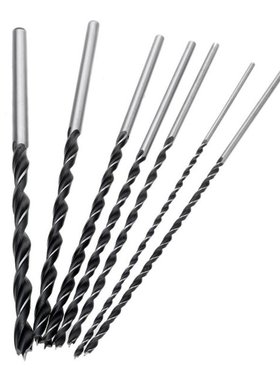7pc 300mm/12 Inch Brad Point Wood Drill Bits Hand Drill Stra