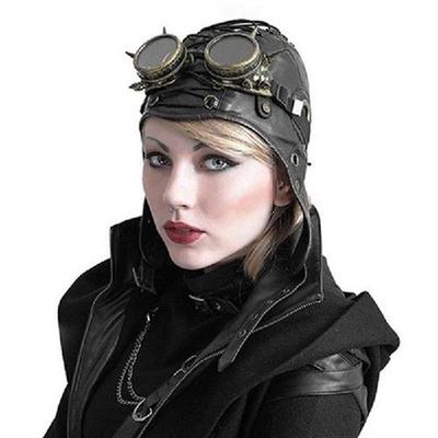 Costume Pilot Goggles Steampunk Pilot Glasses Hat Soft